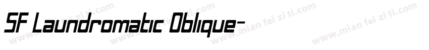 SF Laundromatic Oblique字体转换
